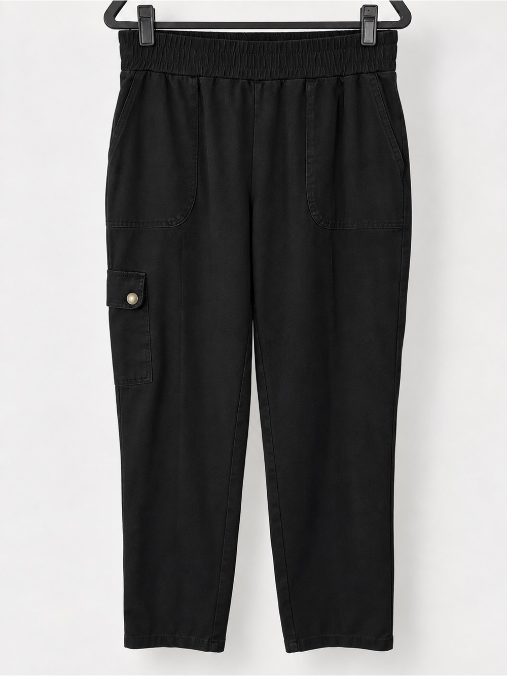 Chico’s Zenergy Black Cargo Pull-On Pants Women’s Size 0 (4/6)